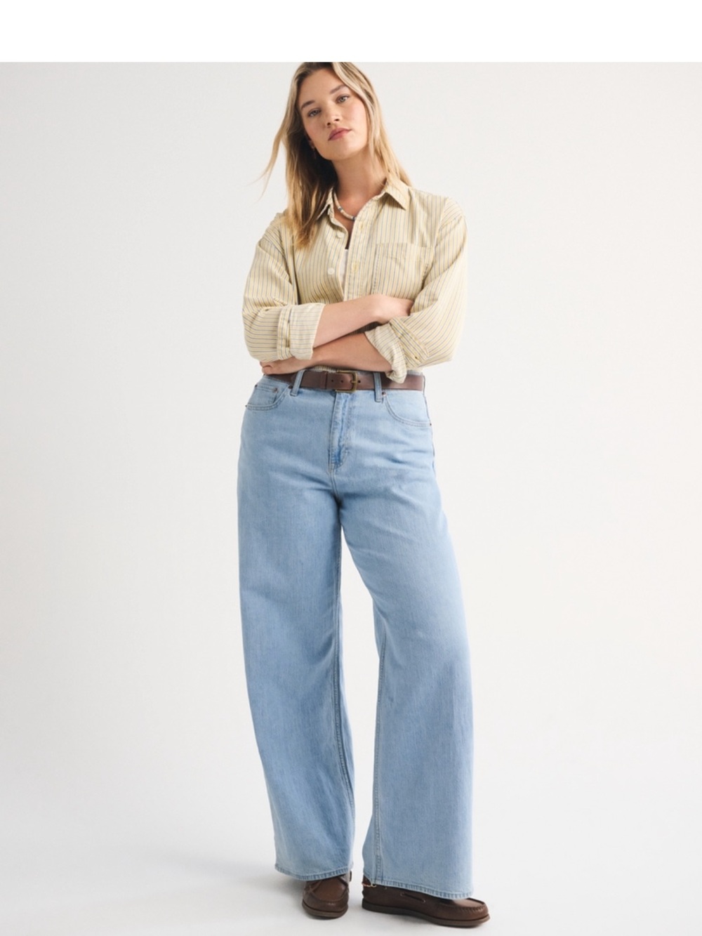 Abercrombie & Fitch The Loose High Rise Curve Love Jeans